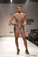 Model walk the ramp for Malini Ramani Show at Wills Lifestyle India Fashion Week 2012 day 4 on 9th Oct 2012 (42).JPG